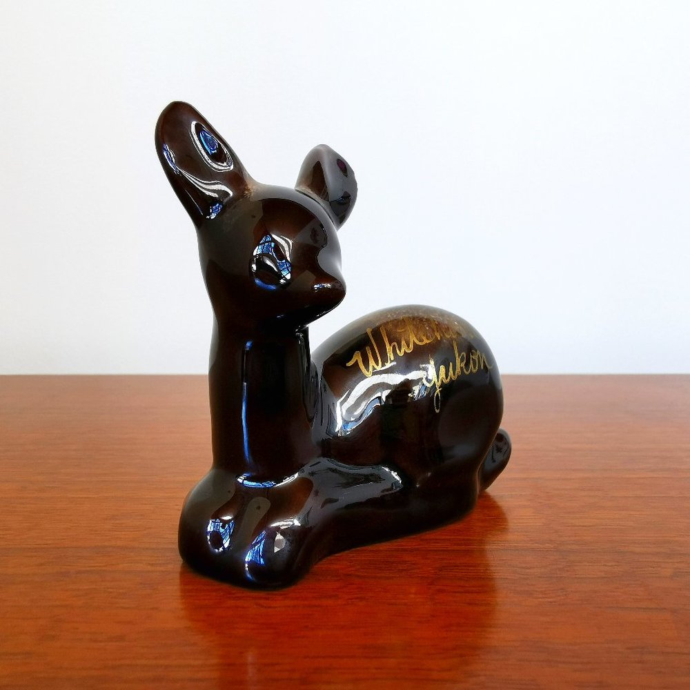 Vintage Deer Figurine Souvenir Whitehorse Yukon